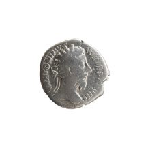 Denarius, Marcus Aurelius (121–180; Roman emperor 161–180), obverse: Head of Marcus Aurelius in