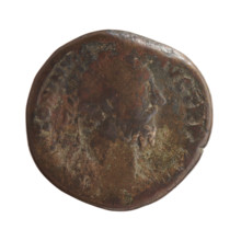 sestertius, Marcus Aurelius (121–180; Roman emperor 161–180), issuer; bust of Marcus Aurelius in