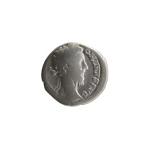 Denarius, Marcus Aurelius (121–180; Roman emperor 161–180), 179. Obverse: Head of Marcus Aurelius