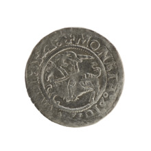 Lithuanian half-grosz, Sigismund I the Old (king of Poland; 1506–1548), 1521. Silver coin