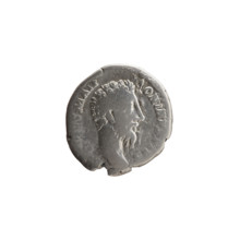 Denarius; issuer: Commodus (161–192) posthumously honoring Marcus Aurelius (121–180, emperor