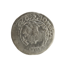Lithuanian half-grosz, Sigismund I the Old (king of Poland; 1506–1548). Polish coin, Jagiellon