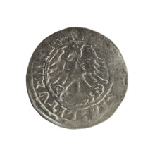 Lithuanian half-grosz, Sigismund I the Old (king of Poland; reign 1506–1548). Silver coin