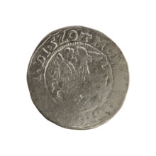 Lithuanian half-grosz, Sigismund I the Old (King of Poland; 1506–1548). Silver coin (half-grosz),