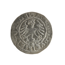 Lithuanian half-grosz, Sigismund I the Old (king of Poland; 1506–1548), 1521. Silver coin