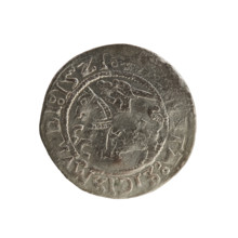 Lithuanian half-grosz, Sigismund I the Old (King of Poland, 1506–1548). Silver coin (half-grosz),