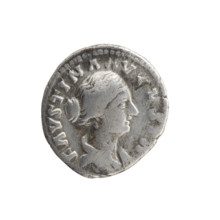 Denarius, Faustina the Younger (ca. 130–176; Roman empress 161–176), issuer Marcus Aurelius