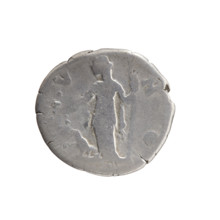 Denarius depicting Faustina the Younger (ca. 130–176; Roman empress 161–176). Obverse: Bust of