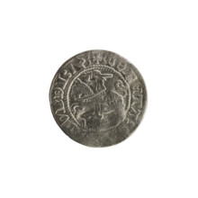 Lithuanian half-grosz, Sigismund I the Old (King of Poland; 1506–1548), R8 (rarity), Polish coin