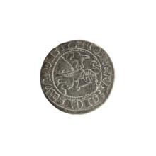 Lithuanian half-grosz, Sigismund I the Old (King of Poland; 1506–1548). Obverse: Pogon (Lithuanian
