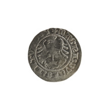 Lithuanian half-grosz, Sigismund I the Old (king of Poland; 1506–1548). R8 (rarity). Polish coin