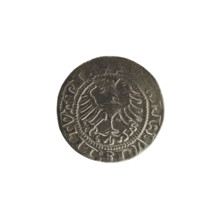 Lithuanian half-grosz, Sigismund I the Old (King of Poland; 1506–1548). Silver coin (half-grosz),