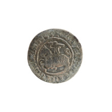 Lithuanian half-grosz, Sigismund I the Old (King of Poland; 1506–1548). Silver coin (half-grosz),