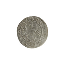 Lithuanian half-grosz, Sigismund I the Old (King of Poland; 1506–1548), 1513. Silver coin