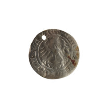 Lithuanian half-grosz, Sigismund I the Old (King of Poland; reign 1506–1548). Silver coin