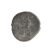 Denarius of Lucilla (149–182), Lucius Verus (issuer, emperor 161–169). Obverse: draped bust of