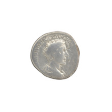 Denarius of Commodus (ca. 175–176 CE). Obverse: Bust of young Commodus draped, uncovered, facing