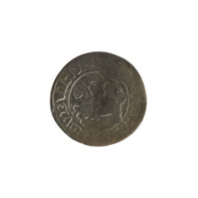Lithuanian half-grosz, Sigismund I the Old (King of Poland; 1506–1548). Silver coin (half-grosz),