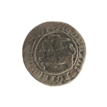 Lithuanian half-grosz, Sigismund I the Old (King of Poland; 1506–1548). Silver coin (half-grosz),