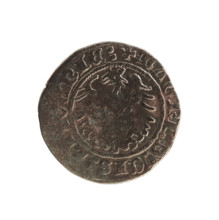 Lithuanian half-grosz, Sigismund I the Old (King of Poland; 1506–1548). Polish coin (1514).