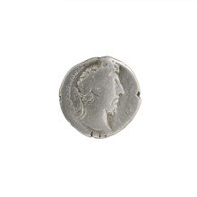 Denarius, Commodus (161–192; Roman emperor 177–192), c. 183–184. Obverse: Head of Commodus in