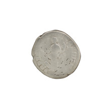 Denarius of Commodus (reigned 177–192). Obverse: Head of Commodus in laurel wreath facing right,