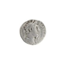 Denarius, Commodus (r. 177–192). Obverse: Head of Commodus in a laurel wreath facing right, legend