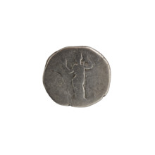 Denarius; obverse: bust of Crispina in drapery facing right, inscription 'RI, INA - AVGV' all