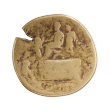 Sestertius of Pertinax (126–193), 193 CE. Obverse: Head of Pertinax in a laurel wreath facing