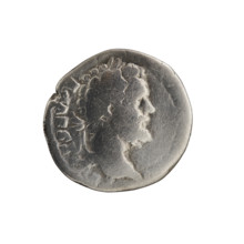 Denarius; obverse: Head of Septimius Severus with laurel wreath facing right, inscription T SEV PE