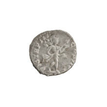 Denarius; obverse: Head of Septimius Severus in a laurel wreath facing right, inscription 'L SEPT