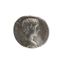Denarius, Caracalla (188–217; Roman emperor 198–217), (Caesar). Obverse: NTON CAESP PONTIF — Bust