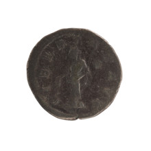 denarius; Elagabalus (204–222; Roman emperor 218–222); Obv.: Bust of the emperor with laurel wreath
