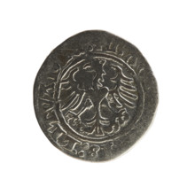 Lithuanian half-grosz, Sigismund I the Old (King of Poland; 1506–1548), Jagiellon dynasty. Obverse: