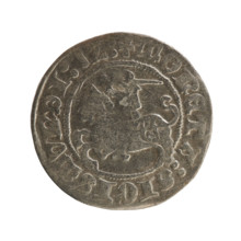 Half-grosz (coin), Sigismund I the Old (king of Poland, 1506–1548), Jagiellon dynasty; dated 1512.