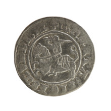 Lithuanian half-grosz, Sigismund I the Old (King of Poland; 1506–1548), Jagiellon dynasty. Obverse: