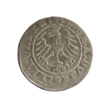 Lithuanian half-grosz, Sigismund I the Old (King of Poland; 1506–1548), Jagiellon dynasty. Silver