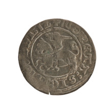 Lithuanian half-grosz, Sigismund I the Old (King of Poland; 1506–1548), Jagiellon dynasty. Obverse: