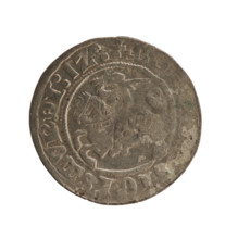 Lithuanian half-grosz, Sigismund I the Old (King of Poland; 1506–1548), Jagiellon dynasty. Obverse:
