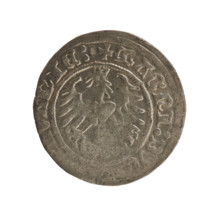 Lithuanian half-grosz, Sigismund I the Old (King of Poland; 1506–1548), Jagiellon dynasty. Obverse: