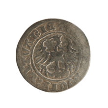 Lithuanian half-grosz, Sigismund I the Old (King of Poland; 1506–1548), Jagiellon dynasty; obverse: