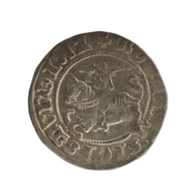 Lithuanian half-grosz, Sigismund I the Old (King of Poland; 1506–1548), Jagiellon dynasty. Obverse: