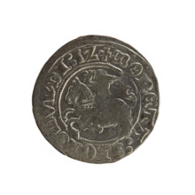 Lithuanian half-grosz, Sigismund I the Old (King of Poland; 1506–1548), Jagiellon dynasty. Obverse: