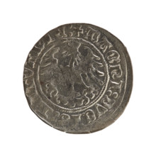 Lithuanian half-grosz, Sigismund I the Old (King of Poland; 1506–1548), Jagiellon dynasty. Silver