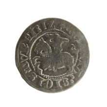 Lithuanian half-grosz, Sigismund I the Old (King of Poland; 1506–1548), Jagiellon dynasty. Obverse: