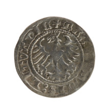 Lithuanian half-grosz, Sigismund I the Old (King of Poland; 1506–1548), Jagiellon dynasty. Obverse:
