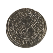 Lithuanian half-grosz, Sigismund I the Old (King of Poland; 1506–1548), Jagiellon dynasty. Obverse: