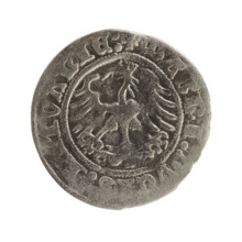 Lithuanian half-grosz, Sigismund I the Old (King of Poland; 1506–1548), Jagiellonian dynasty.
