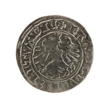 Lithuanian half-grosz, Sigismund I the Old (King of Poland; 1506–1548), Jagiellon dynasty. Obverse: