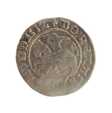 Lithuanian half-grosz, Sigismund I the Old (King of Poland; 1506–1548), Jagiellon dynasty. Obverse: